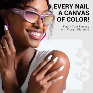 MelodySusie Thick White Gel Nail Polish,15ML Snow White Color Soak Off UV LED White Gel Polish Christmas Gift for Women Nail Art Manicure Salon DIY Nail Design Decoration at Home-479