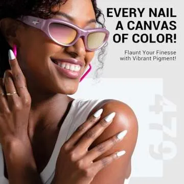 MelodySusie Thick White Gel Nail Polish for Easy Application