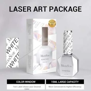 MelodySusie Thick White Gel Nail Polish for Easy Application