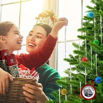 Twisted Clear Glass Icicle Christmas Ornaments Set of 24