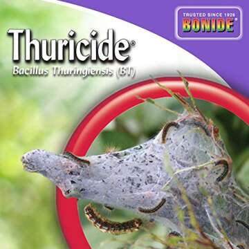 Bonide Thuricide BT Concentrate, 8 oz Ready-to-Mix Solution for Caterpillar, Moth and Worm Control in Lawn and Garden