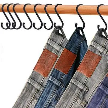 ACMETOP 12 Pack S Hooks for Kitchen and Home Organization