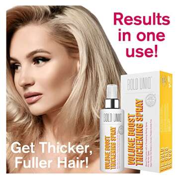 Volumizing Hair Thickening Texture Spray for Fuller, Softer Hair