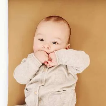 Gathre Premium Padded Baby Changing Mat (16 x 30 x 1.5 inches) Foldable, Wipeable & Water Resistant Bed Pad for Infant Changing Table | Portable Diaper Changing Station for Home & Travel Use (Camel)