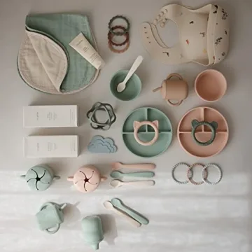 mushie Silicone Suction Bowl for Safe Baby Feeding