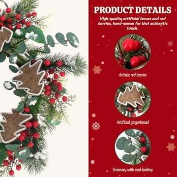 21-Inch Christmas Wreath for All Holiday Decor Needs
