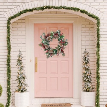 21-Inch Christmas Wreath for All Holiday Decor Needs