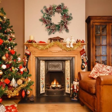 21-Inch Christmas Wreath for All Holiday Decor Needs