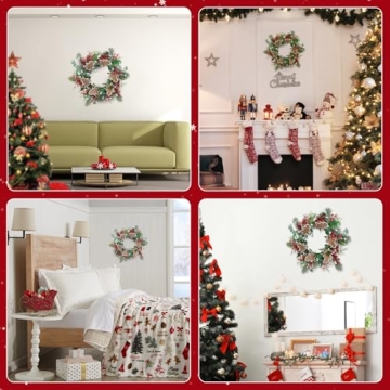 21-Inch Christmas Wreath for All Holiday Decor Needs