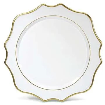 Elegant OCCASIONS 10-Piece Acrylic Plastic Charger Plates