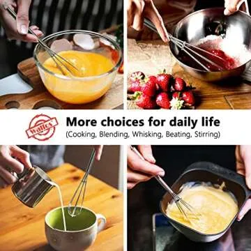 Walfos Mini Whisk Set Stainless Steel Kitchen Tool