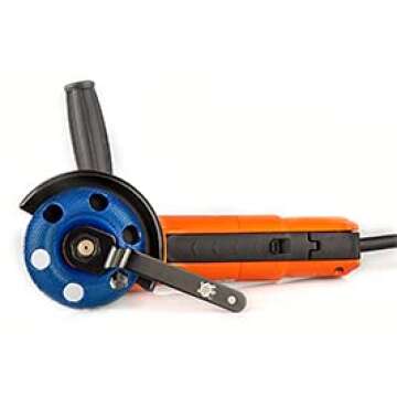 King Arthur's Tools Patented Flat Coarse Blue Holey Galahad Tungsten Carbide Disc for Woodworking, Shaping, and Smoothing - 7/8” Bore, Fits Most Standard 4 1/2", 115-125mm Angle Grinders #47871 FCB