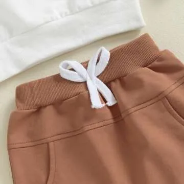 YOKJZJD Baby Boy First Birthday Outfit One Football Sweatshirt Long Sleeve T-Shirt Pants Set Fall 1 Year Old Birthday Clothes