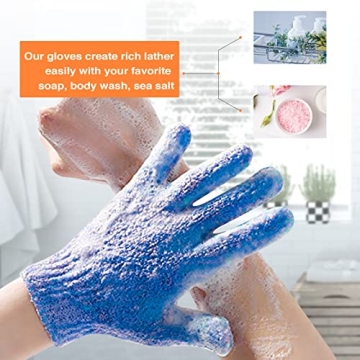 Exfoliating Bath Gloves Spa Massage for Healthy Skin