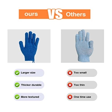 Exfoliating Bath Gloves Spa Massage for Healthy Skin
