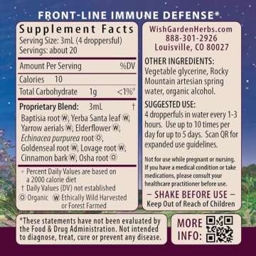 WishGarden Herbs Kick-Ass Immune Activator - Herbal Immune Support Supplement for Adults, Plant-Base...