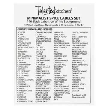 140 Minimalist Spice Jar Labels - Perfect Kitchen Organization