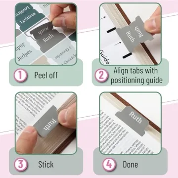 Mr. Pen Bible Tabs - 75 Laminated Index Tabs for All Bibles