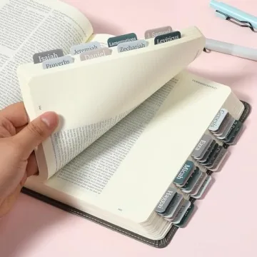 Mr. Pen Bible Tabs - 75 Laminated Index Tabs for All Bibles