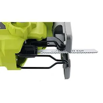 Ryobi One+ P523 18V Lithium Ion Cordless Orbital T Shank 3,000 SPM Jigsaw (Battery Not Included, Power Tool and T Shank Wood Cutting Blade Only)