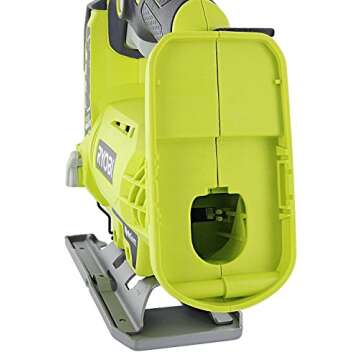 Ryobi One+ P523 18V Lithium Ion Cordless Orbital T Shank 3,000 SPM Jigsaw (Battery Not Included, Power Tool and T Shank Wood Cutting Blade Only)
