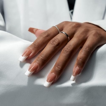 BTArtboxnails French Tip Press on Nails - 300pcs for DIY Nail Art