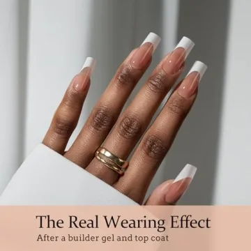 BTArtboxnails French Tip Press on Nails - 300pcs for DIY Nail Art