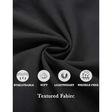 COOFANDY Black Mens Sleeveless Dress Shirt Summer Beach Tank Tops Button Down Shirts Band Collar