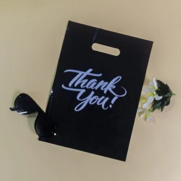 Infinite Pack Black 9x12 Thank You Merchandise Bags