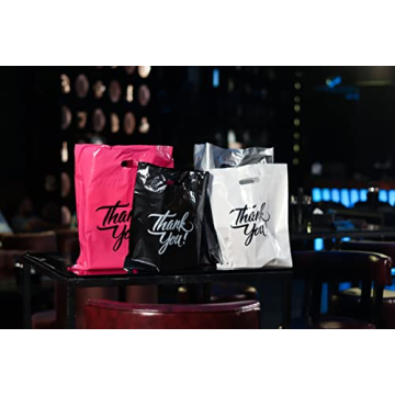 Infinite Pack Black 9x12 Thank You Merchandise Bags