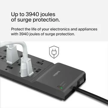 Belkin 12-Outlet Surge Protector Power Strip 8ft