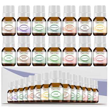 Essential Oil Set 14-5 ml Therapeutic Grade 100% Pure Frankincense, Lavender, Peppermint, Rosemary, Orange, Tea Tree, Eucalyptus, Grapefruit, Lemon, Lime, Clove, Spearmint, Lemongrass, Cinnamon