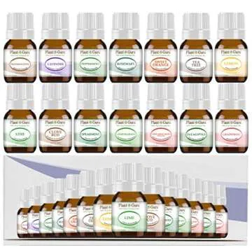Essential Oil Set 14-5 ml Therapeutic Grade 100% Pure Frankincense, Lavender, Peppermint, Rosemary, Orange, Tea Tree, Eucalyptus, Grapefruit, Lemon, Lime, Clove, Spearmint, Lemongrass, Cinnamon
