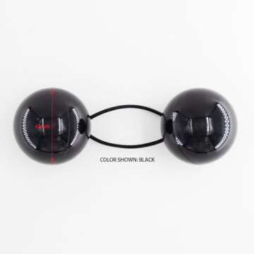 2 Pcs 42mm Large Ball Knockers Hair Ties Ponytail Holders Hair Accessories for Girls Kids Toddler (P...