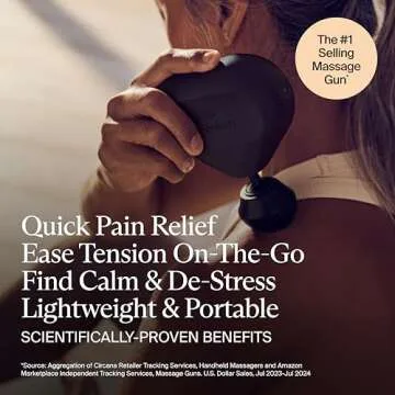 TheraGun Mini Handheld Electric Massage Gun - Compact Deep Tissue Treatment for Any Athlete On The Go - Portable Percussion Massager with QuietForce Technology