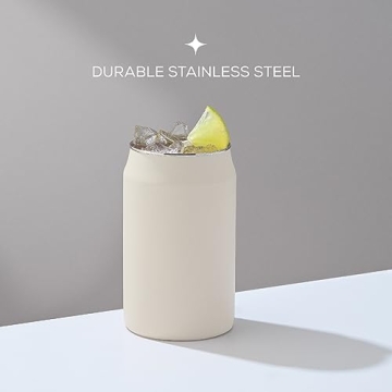 Unbreakable JoyJolt Metal Beer Can Tumblers Set of 6