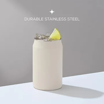 Unbreakable JoyJolt Metal Beer Can Tumblers Set of 6