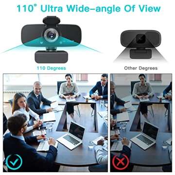 Argmao 1080P Webcam with Noise Reduction Microphone