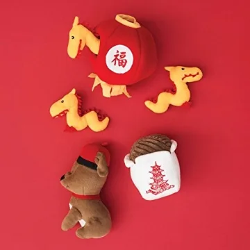 Zippy Paws ZP872 Nomz Chinese Take Out Dog Toy, 300 g