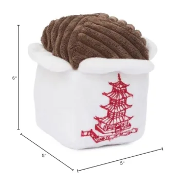 Zippy Paws ZP872 Nomz Chinese Take Out Dog Toy, 300 g