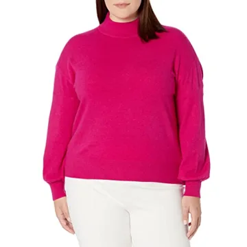 Mock-Neck Sweater with Cutout Back for Women