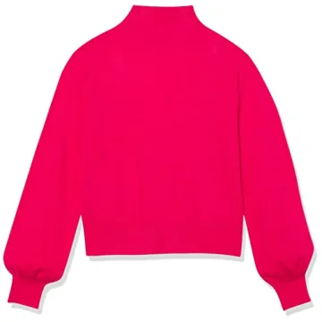 Mock-Neck Sweater with Cutout Back for Women