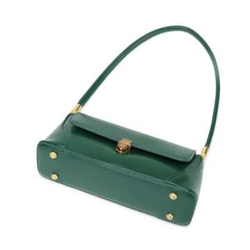 WSRYDJDL Shoulder Bags for Women Vintage Handbag Retro Classic Small Purse Cute Hobo Tote Handbag Mini Clutch Purse (Green)