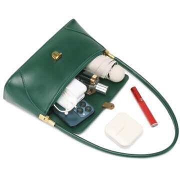 WSRYDJDL Shoulder Bags for Women Vintage Handbag Retro Classic Small Purse Cute Hobo Tote Handbag Mini Clutch Purse (Green)