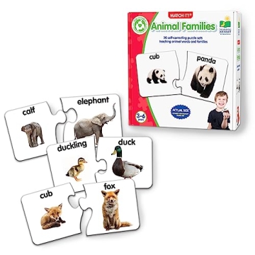 Educational Animal Matching Puzzle for Kids - Age 3-6