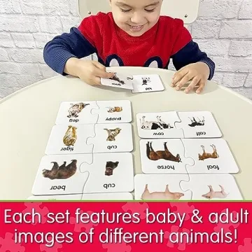 Educational Animal Matching Puzzle for Kids - Age 3-6