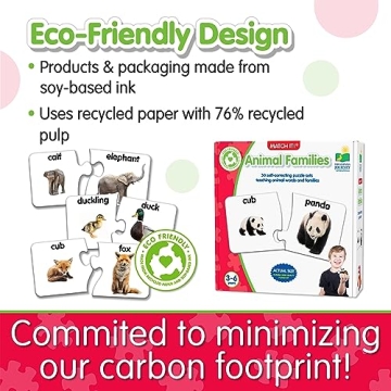 Educational Animal Matching Puzzle for Kids - Age 3-6