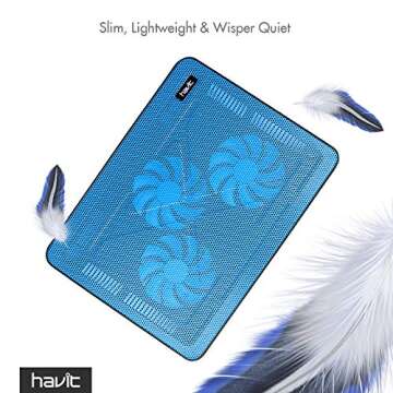 Havit HV-F2056 Ultra-Portable Laptop Cooler with Fans