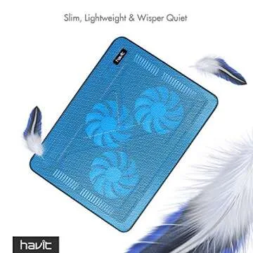 Havit HV-F2056 Ultra-Portable Laptop Cooler with Fans