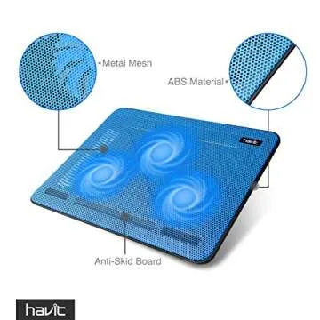 Havit HV-F2056 Ultra-Portable Laptop Cooler with Fans